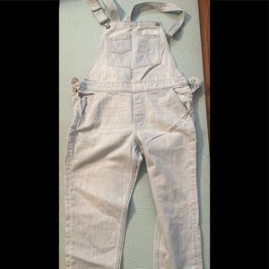 NEW -never worn Hollister light wash overalls size large